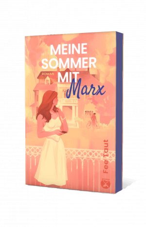 Cover für denn Liebesroman meine Sommer mit Marx mit Farbschnitt